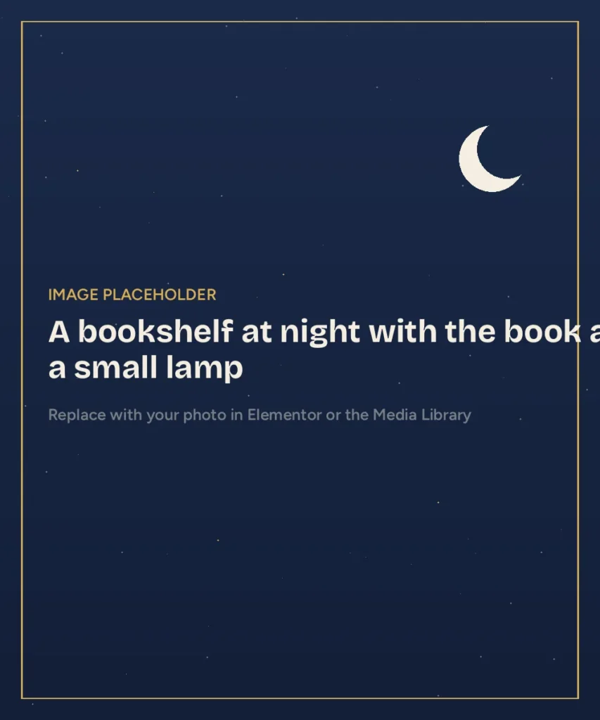 Bedtime Seerah storybook on a shelf at night