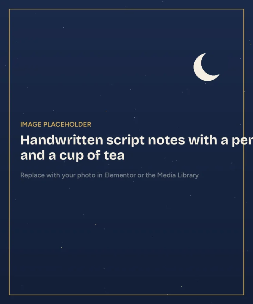Handwritten notes for a Bedtime Seerah script