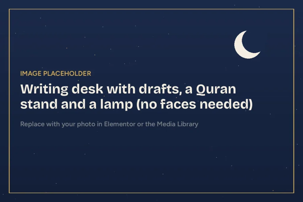 The team writing Bedtime Seerah scripts
