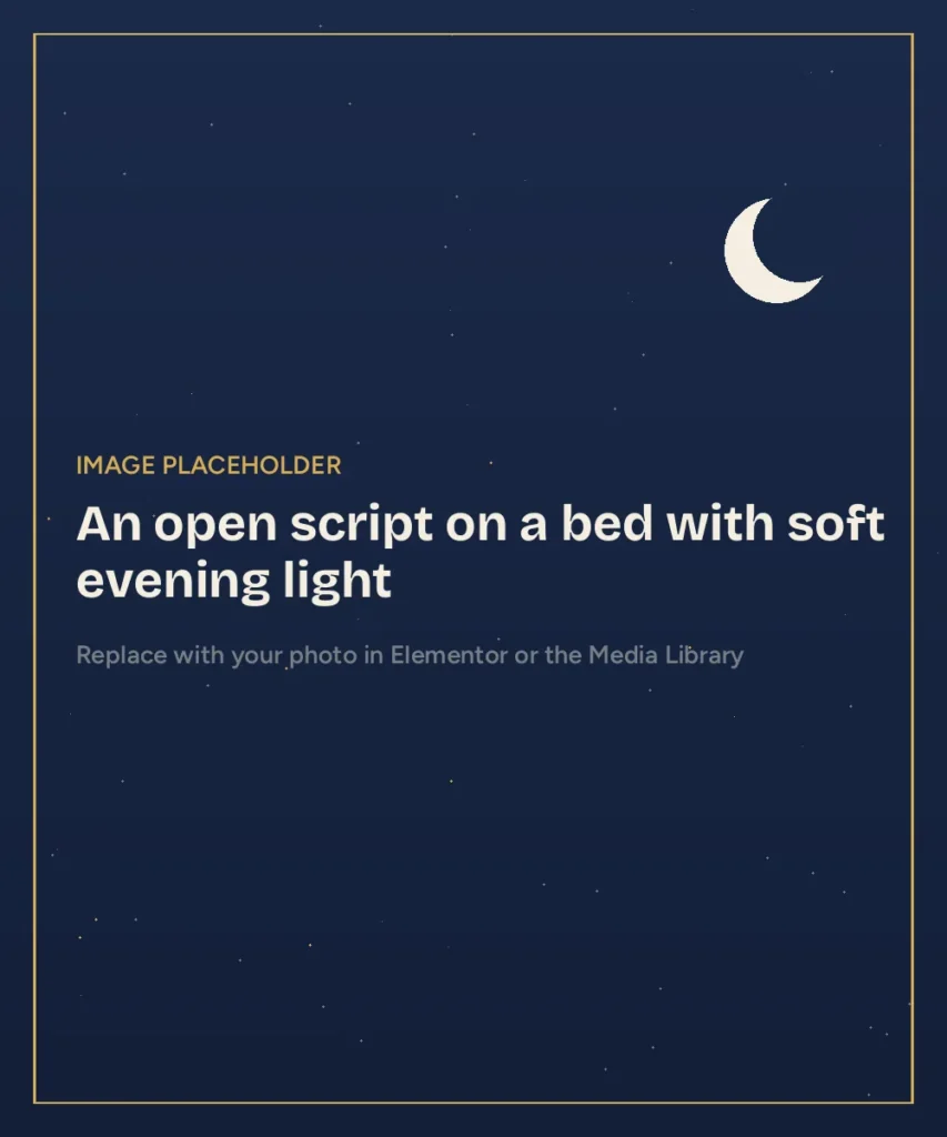 Seerah storytelling at bedtime with an open script