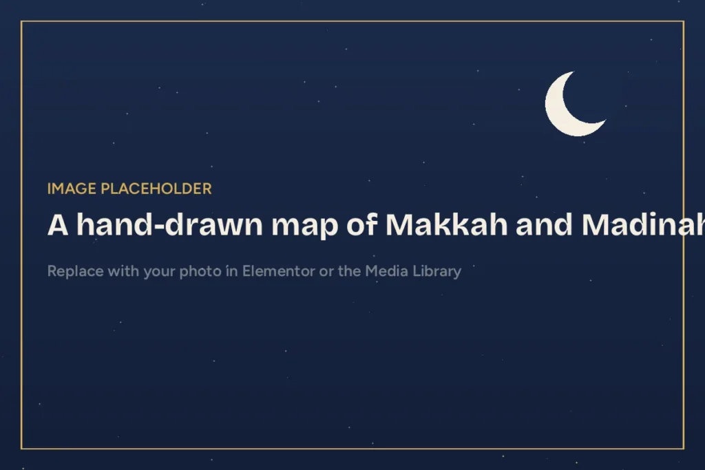 Map activity for learning about the life of the Prophet