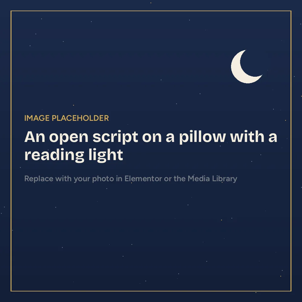 Using a Bedtime Seerah script at home