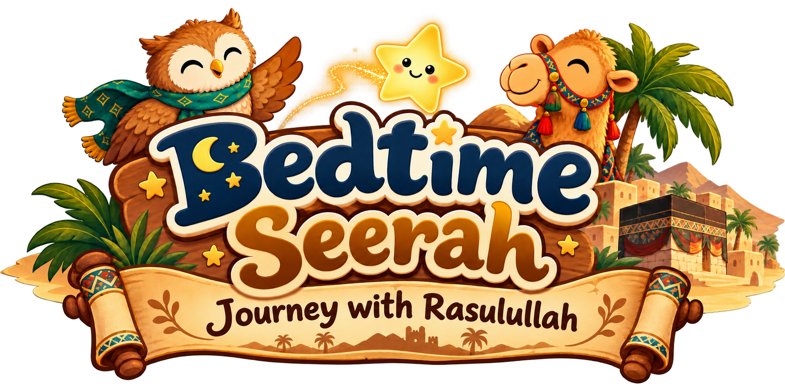 Bedtime Seerah logo, Journey with Rasulullah