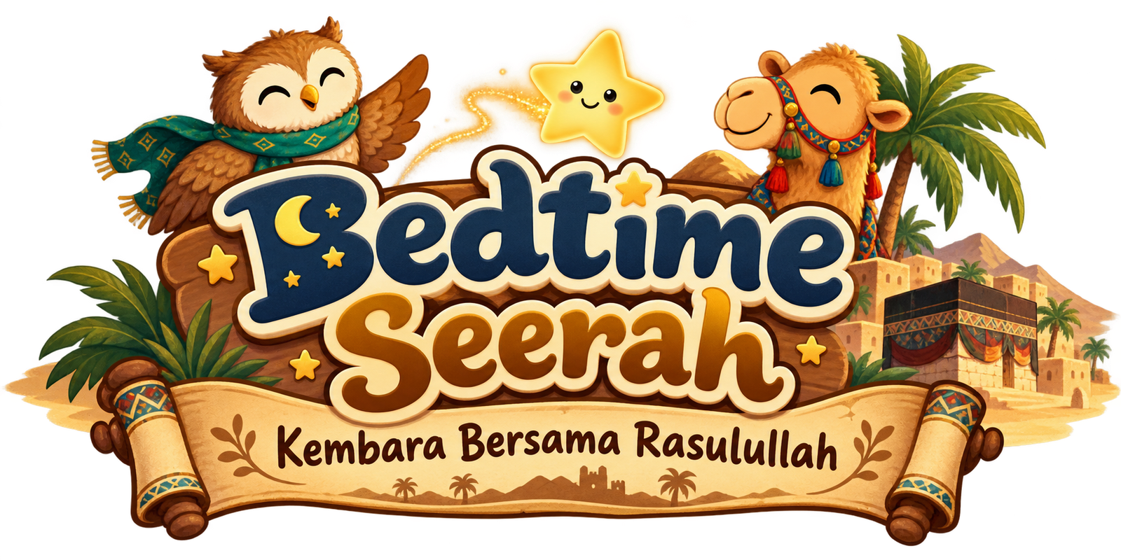Bedtime Seerah logo, Journey with Rasulullah